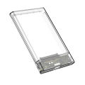 3.0/2.0 HDD Enclosure 2.5inch SATA SSD Hard Drive Case with 5Gbps Transfer Speed and Transparent Design Mobile External Housing.