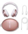 Pollini Wireless Bluetooth Headphones – 40H Playtime, Foldable Over-Ear Design with Mic – Deep Bass Stereo Sound & Soft Memory-Protein Earmuffs – Compatible with iPhone, Android, PC – Rose Gold. 