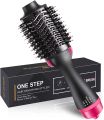 3-in-1 One Step Hot Air Brush | Hair Dryer, Styler & Volumizer | Ionic Ceramic Blow Dryer Brush for Straightening & Curling | 1000W, Multi-Color – Salon-Quality Results (No color choice). 