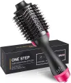3-in-1 One Step Hot Air Brush | Hair Dryer, Styler & Volumizer | Ionic Ceramic Blow Dryer Brush for Straightening & Curling | 1000W, Multi-Color – Salon-Quality Results (No color choice). 