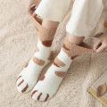 Cute Cat Paw Coral Velvet Winter Socks for Women | Warm & Fluffy Non-Slip Floor Sleep Socks. 