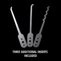Compact Portable Lock Picks Set Padlocks Training Tool Set Multipurpose Locksmith Tool Kit for Beginners. 