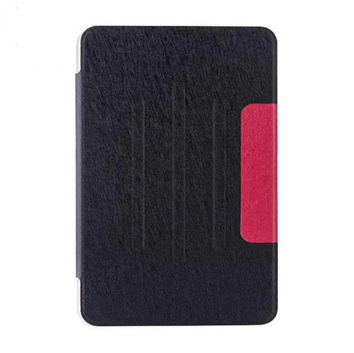 Leather Flip Folio Cover For Samsung Galaxy Tab A9 8.7 Inch Three Angle Standing Mode With Magnetic Lock Ultra Slim Smooth Tab Compatible For Samsung Galaxy Tab A9 8.7 Inch (Black)