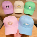New Children's Sanrio Hello Kitty Kuromi Cap Cotton Cartoon Cinnamoroll Baseball Cap For Kids. 