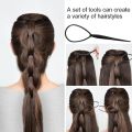 Hair Tool Hair Styling DIY Styling Tool Set Tail Hair Flipper Pull through Ponytail Tool French Hair Braiding Loop Tool French Centipede Braiders French Twist. 