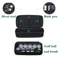 Golf Bag Organizer Water-Resistant Protective Hard Case for Balls Tees Ball Markers Repair Tools And Golf Essentials Removable G. 