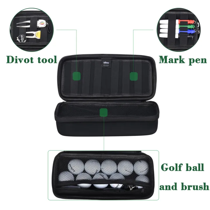 Golf%20Bag%20Organizer%20Water-Resistant%20Protective%20Hard%20Case%20for%20Balls%20Tees%20Ball%20Markers%20Repair%20Tools%20And%20Golf%20Essentials%20Removable%20G%20-%20Image%203
