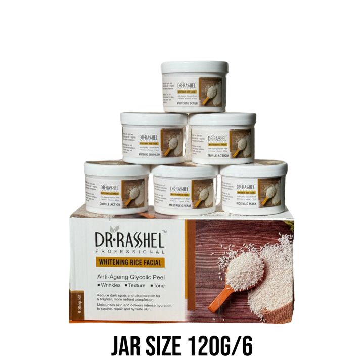 Doctor RasShel White Rice Facial Kit 120gx6