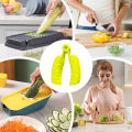 1pcs Vegetable Cutting Finger Protector Plastic Finger Guard Food Grabber Tool For Cutting Food Garlic Lemon Cucumber Potato.