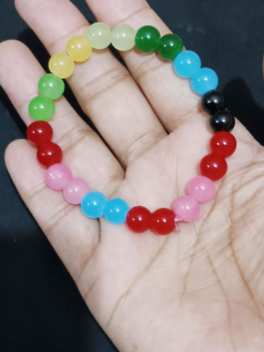 Top Trending 8 mm Natural Rainbow Hand Chain - Brazilian Gemstone Bracelet for Women, Vibrant Colorful Beads, Ideal for Daily Wear, Everyday Accessory|Vibrant Beaded Bracelet|Smooth Texture