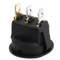 Round Rocker Switch 12V 20A Round Toggle Switch Car 3 Pin Rocker/Parking Off Switch Front Rear Walking Sensor Interior Accessory. 