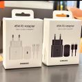 Samsung 45W PD Charger Super Fast Charging For Galaxy S25 Ultra Plus S24 S23 S22 A56 A55 A36 EU Adapter 5A Type C Cable Best for Samsung/oppo/Vivo/Googlepixel. 