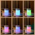 200ML USB Mini Humidifier - Ultrasonic LED Essential Oil Diffuser Portable Car Purifier & Aroma Anion Mist Maker for Home Office. 