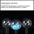 5pcs Transparent Bobo Ball with Handle, DIY Clear Plastic Fillable Ornaments Transparent Decoration Balls for Craft Packaging.