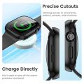 Case For Apple Watch Series 46mm 44mm 40mm 45mm 41mm 42mm 38mm Glass Screen Protector Cover iwatch 10 9 8 7 6 5 3 SE Accessories.