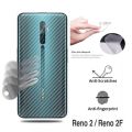 Oppo Reno 2 20x Zoom Carbon Fiber Pattern 3D Transparent Back Sheet. 