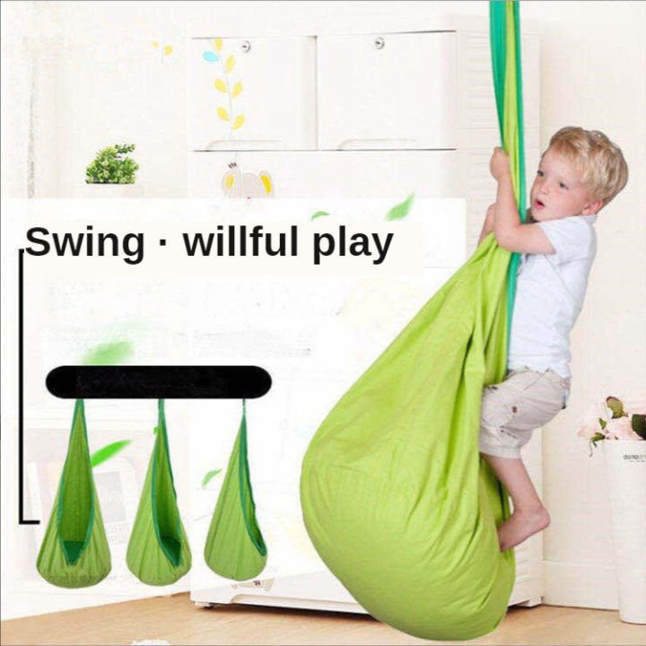 New%20Children's%20Hanging%20Chair%20Portable%20Parachute%20Cloth%20Swing%20Bed%20Indoor%20Courtyard%20Model%20with%20Inflatable%20Cushion%20Hanging%20Chair%20-%20Image%203