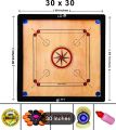 30 inch Wooden Carrom Board Game With Striker and Coins Set 30 Inches Large. 