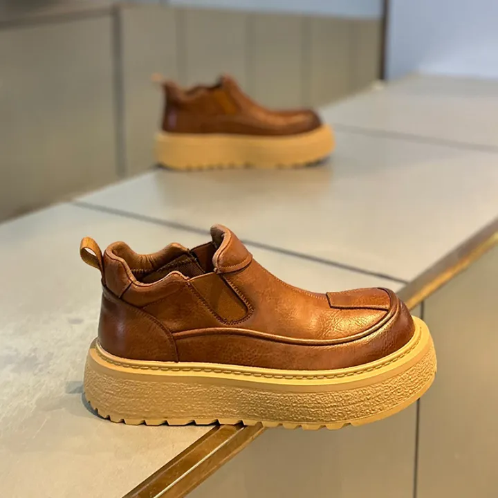 Trendy%20Luxury%20Workwear%20Leather%20oes%20Men's%20Winter%20New%20Fce%20Lined%20Warm%20Real%20Leather%20ort%20Boots%20Thi%20Bot%20Outdoor%20Cotton%20...%20-%20Image%204