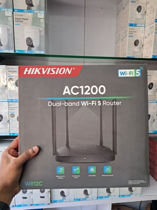 Hikvision AC1200 Gigabit Port Wireless Router DS-3WR12C | Daraz.com.np
