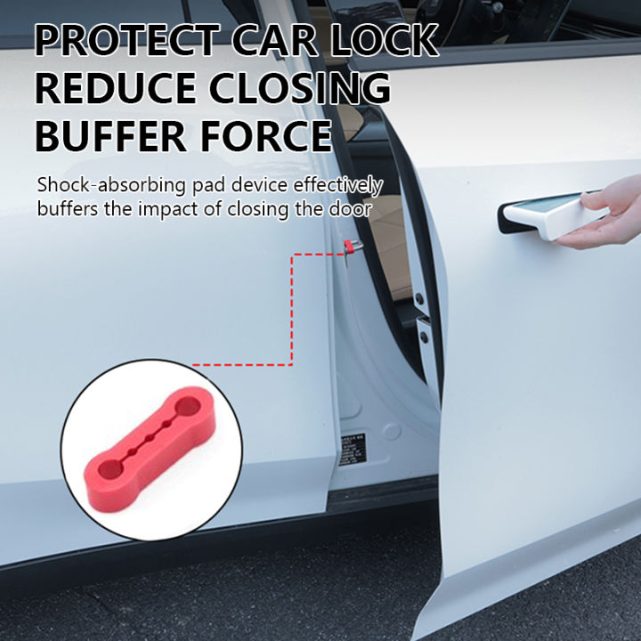 SEAMETAL Car Door Lock Shock Absorber Pad Silicone Anti-Vibration ...