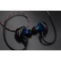 KZ ES3 IEM headphones 2 drivers detachable cable Thai insurance normal version (Clear Blue). 