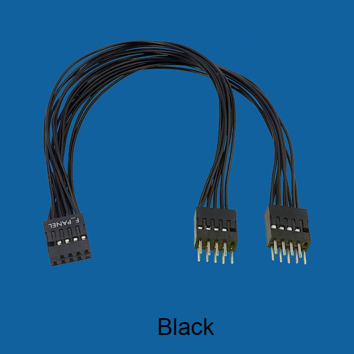 RGEEK%2020cm%202.54mm%20F_PANEL%20Single%20Female%20To%20Dual%20Male%20Jumper%2010cm%209Pin%20for%20PC%20Motherboard%20Power%20Switch%20Reset%20HDD%20Hard%20Drive%20-%20Image%205