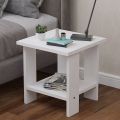 Modern Lamination Wood Multipurpose Side Table Coffee table Storage table Decorative table End Table-16 x 16 x 18 inch (L x W x H, White). 