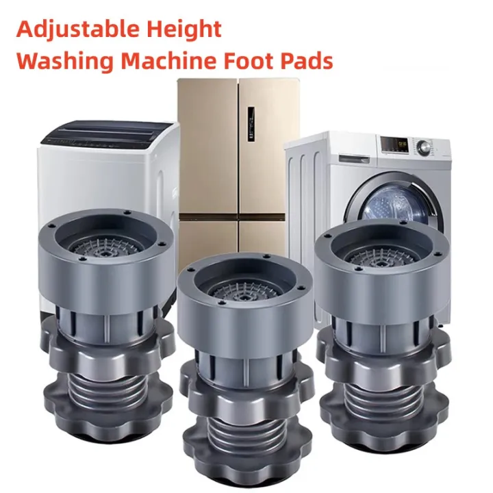 4Pcs%20Adjustable%20Height%20Washing%20Machine%20Foot%20Pads%20Anti%20Vibration%20Refrigerator%20Base%20Fixed%20Non-Slip%20Pad%20Support%20Dampers%20Stand%20-%20Image%202