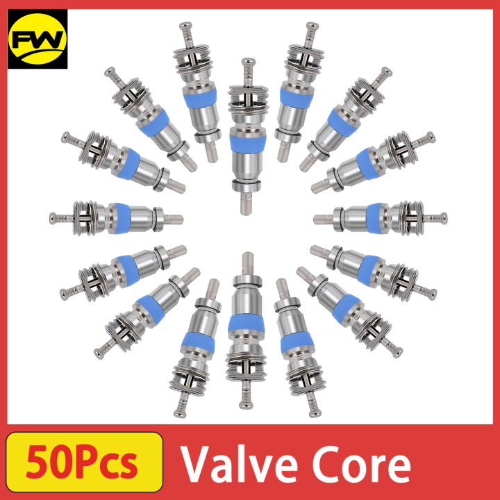 50Pcs High-Pressure Valve Core for R410 R32 R22, HVAC Replacement Part Ideal for Refrigeration Systems and Air Conditioning