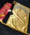 handmade customized beautiful Royal wedding invitation full Royal scroll style fabric invitation. 