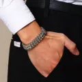 Fashion Men Cuban Bracelet Stainless Steel Women Bracelet on Hand for Couple Unisex Wrist Chain Jewelry Gift. 
