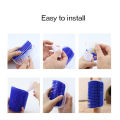 1PC Cat Self Groomer With Catnip Cats Wall Corner Massage Comb Brush Rubs The Face With A Tickling Soft Comb Pet Grooming Supply. 