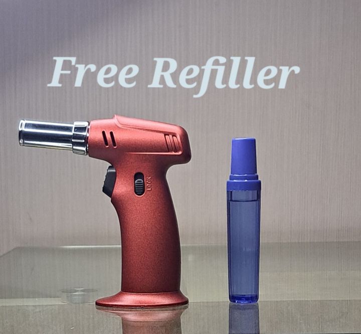 high power jet flame torch for kitchen use can be refilled