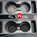 2pc silicone car coasters, GM anti-slip cup holder embedded jewelry silicone coasters, car interior accessories mats..