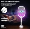 WEIDASI Rechargeable Mosquito and Insect Killer Bat with Lure Light Option - Dual-Use Electric Mosquito Racket Mosquito Swatter with LED - WD-959.