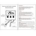 Digital Temperature And Humidity Meter LCD Display Outdoor Incubator Thermohygrometer With probe For  Pet Hatching Eggs Sensor. 