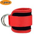 Gym Ankle Straps Double DRing Adjustable Neoprene Padded Cuffs Ankle Weight Leg Training Brace Support Sport Safety. 