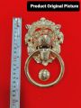 Door Ring / Lion Face / Antique Ring / Brass. 