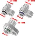 3pcs R134a Adapter Fittings Hose Tank Car Refrigerant Quick Connect Automotive Custom Lines Compressor Drier Condenser Radiator.