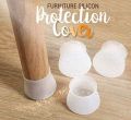 4pcs Furniture Silicon Protection Cover for Chair Legs, 4 Pcs Silicone Chair Leg Caps Furniture Leg Protectors . 