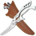 Ultra  Utility Scissors Stainless Steel Kitchen Scissors Chicken Bone Barbecue Scissors for Meat Fish Cutter Kitchen Tools. 