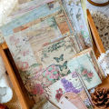 100 pcs Vintage Aesthetic material paper Scrapbooking Set Planner hand made Diary Album compilation Junk Journal Supplies.