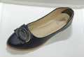 Light Grey Color Chain Design Close Shoes For Women. 