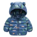 Children's Cotton Coat Baby Cartoons Down Jacket Boys Hooded Colthing Girls Warm Winter Clothes Toddler Kids Outerwear 0-5Y. 