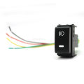 Car LED Light Front Fog Light Switch Rear Fog Lamp Push Button with wire For Nissan Qashqai Tiida X-TRAIL Patrol Y62 2008 - 2015. 