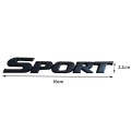 3D Chrome Metal Car Letters Logo SPORT Emblem Badge Sport Stickers Car Rear Trunk Accessories.