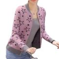 Women's Star Print Fleece Jacket - Double Lining, Winter Warmth, 3 Colors. 