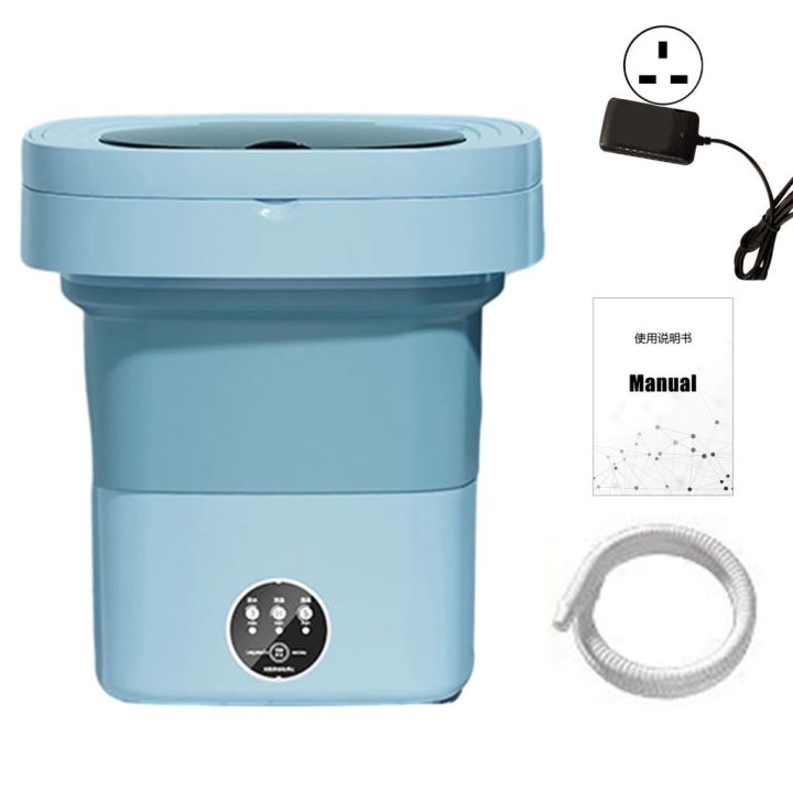 11L Washing Machine Folding Drain Mini Foldable Blue Light Sterilization 11L Mini Washing Folding Washing Portable