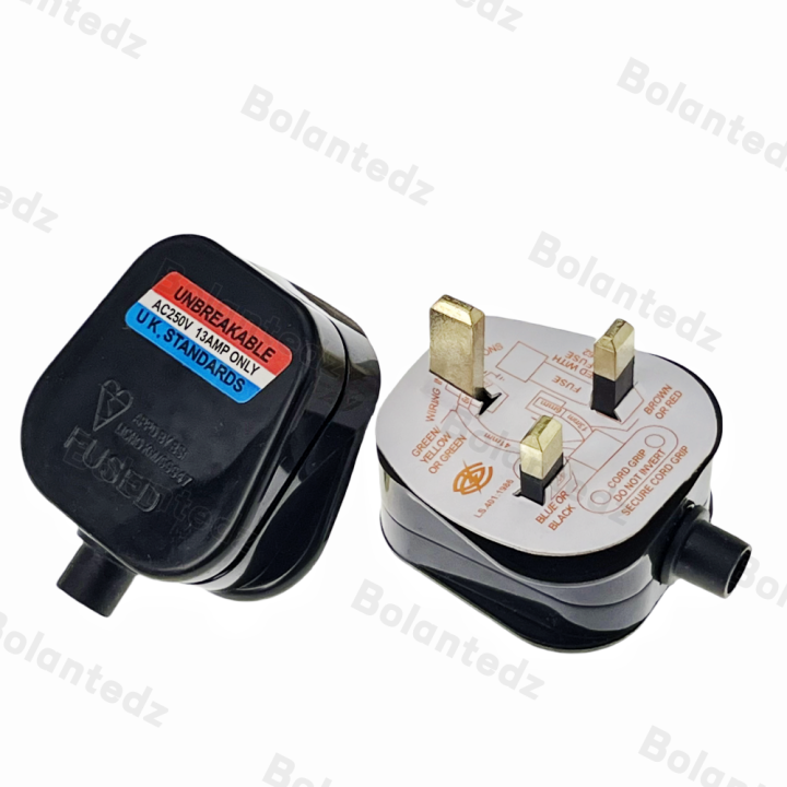High%20Quality%20Black/White%203%20Pin%20UK%20Mains%20Top%20Plug%2013A%20Appliance%20Power%20Socket%20Fuse%20Adapter%20Household,British%20plug%20assembly%20type%20BK%20-%20Image%203